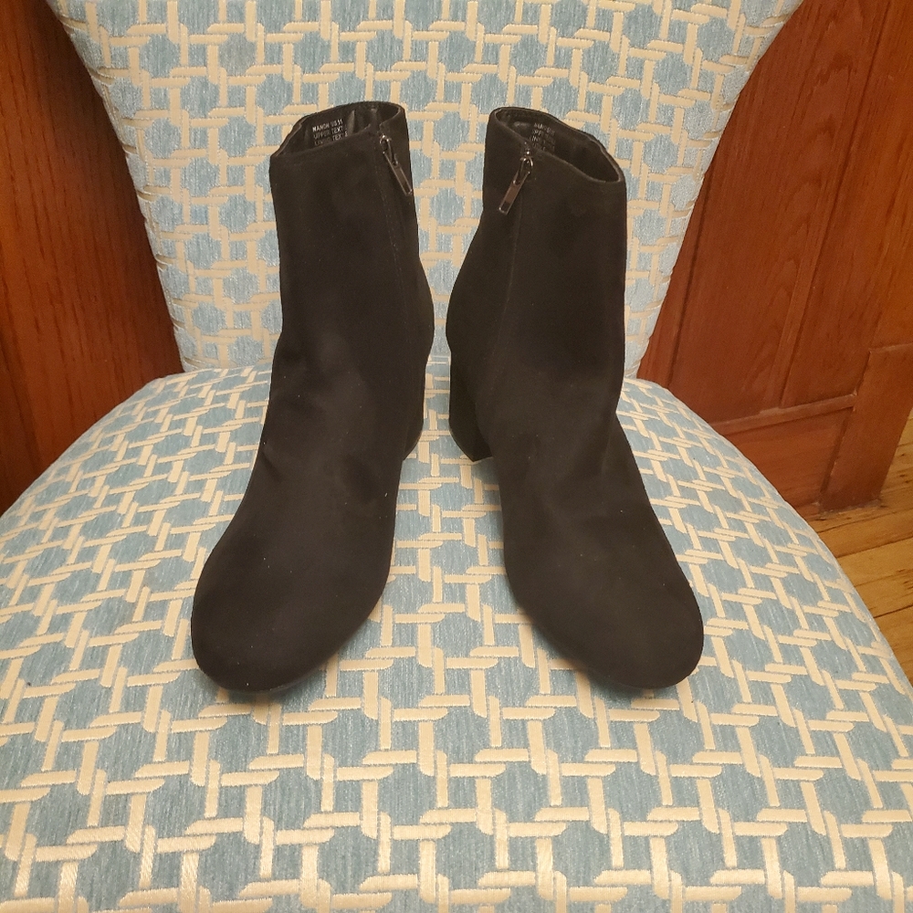 Women's suedette black chelsea boots New 11